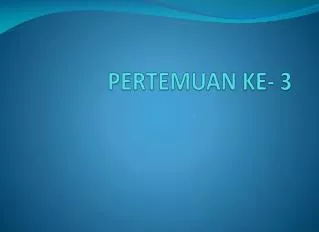 pertemuan ke 3