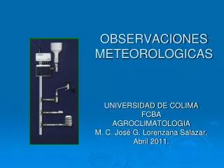 observaciones meteorologicas