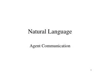 Natural Language