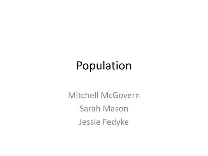 PPT - Population PowerPoint Presentation, Free Download - ID:5707931