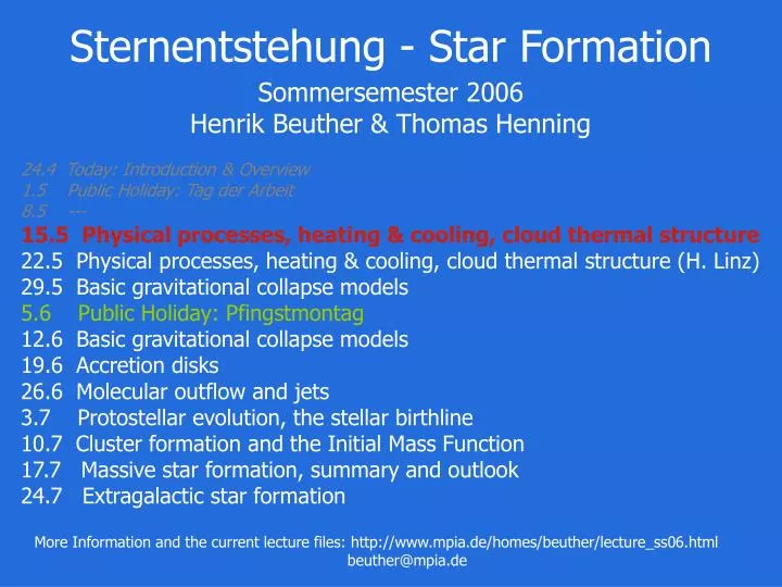 sternentstehung star formation