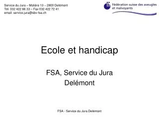 ecole et handicap