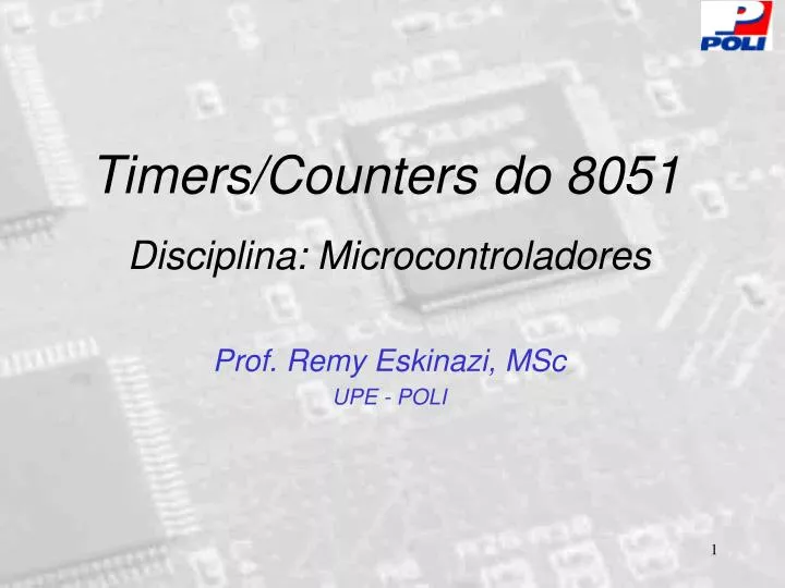 timers counters do 8051