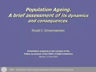 Presentation prepared on the occasion of the Follow-up seminar of the TRIPL-E DOSE Conference