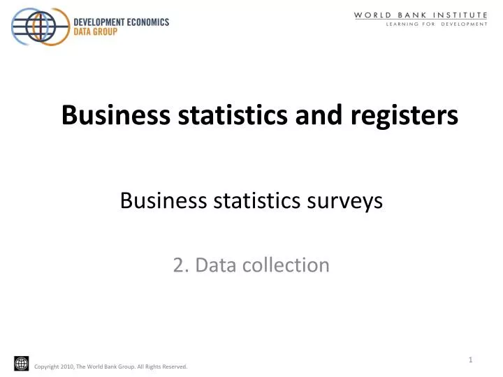 business statistics surveys