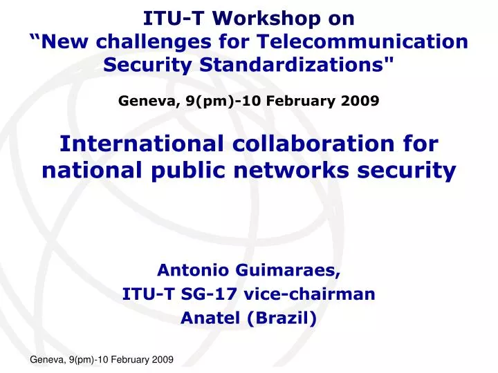 international collaboration for national public networks security