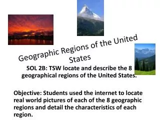 Geographic Regions of the United States