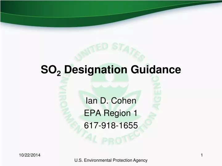 so 2 designation guidance