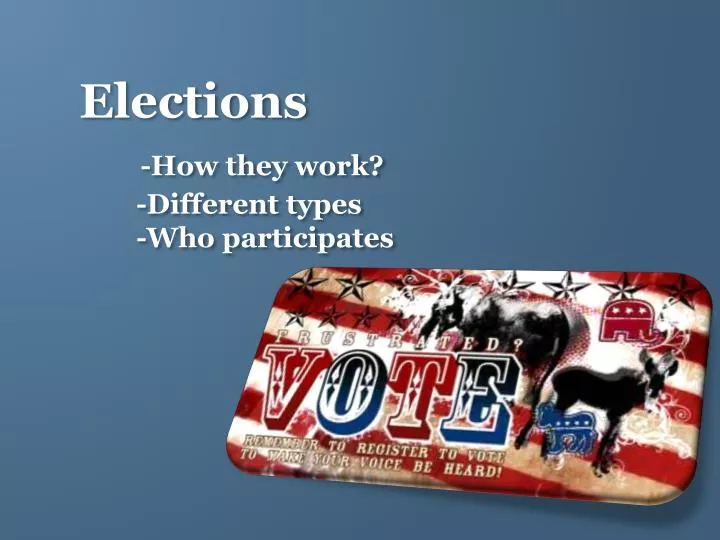 elections how they work different types who participates