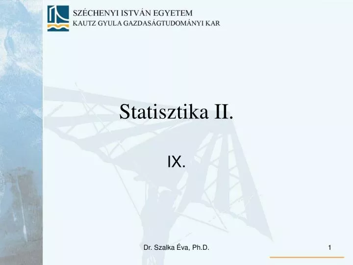 statisztika ii