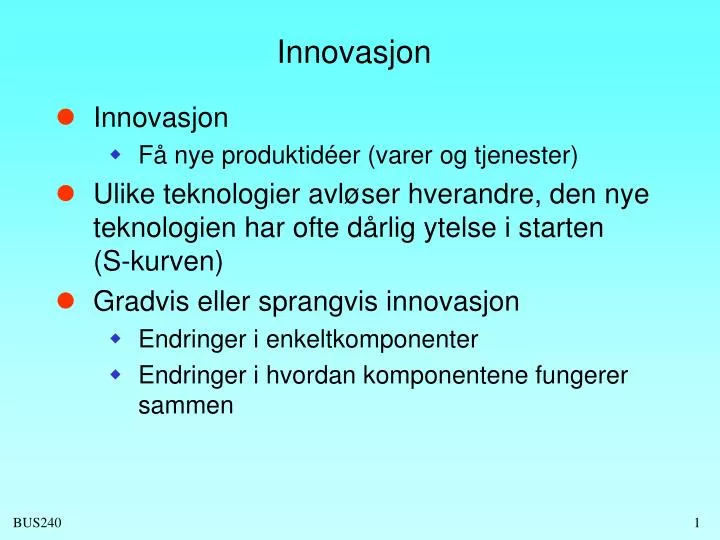 innovasjon