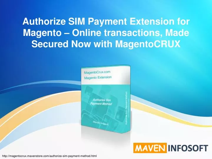 authorize sim payment extension for magento online transactions made secured now with magentocrux