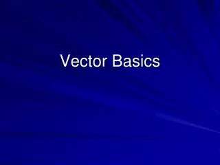 Vector Basics