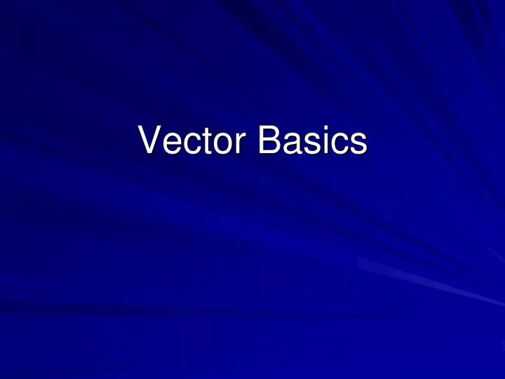 vector basics