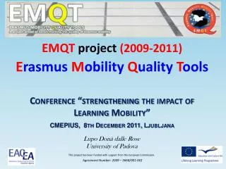 EMQT project (2009-2011)