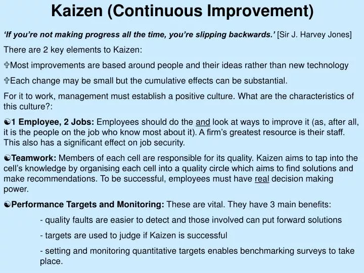 kaizen continuous improvement