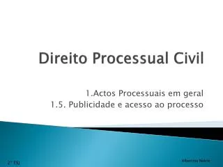 direito processual civil