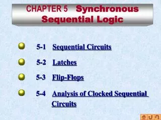 CHAPTER 5 Synchronous Sequential Logic