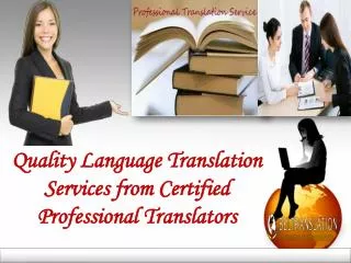 Translation Services from Certified Professional Translators