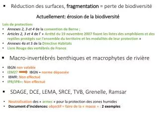 actuellement rosion de la biodiversit
