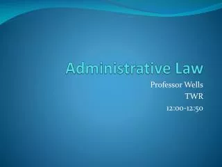 Administrative Law