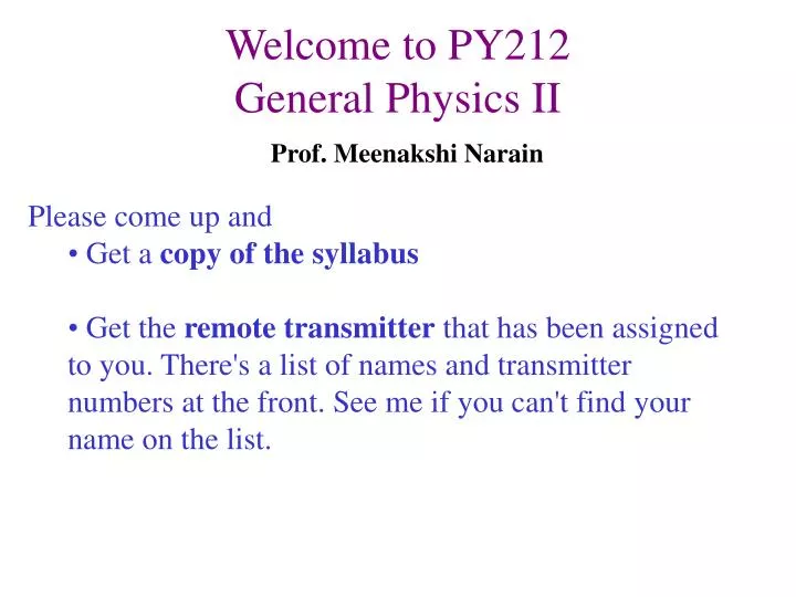 welcome to py212 general physics ii