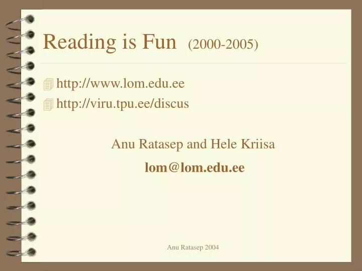 reading is fun 2000 200 5