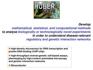 Develop mathematical, statistical, and computational methods