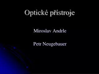 optick p stroje