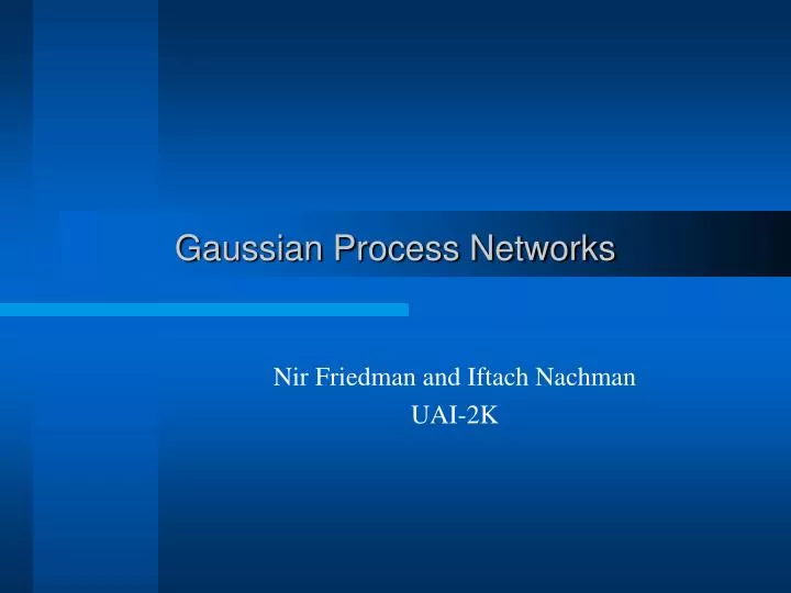 gaussian process networks