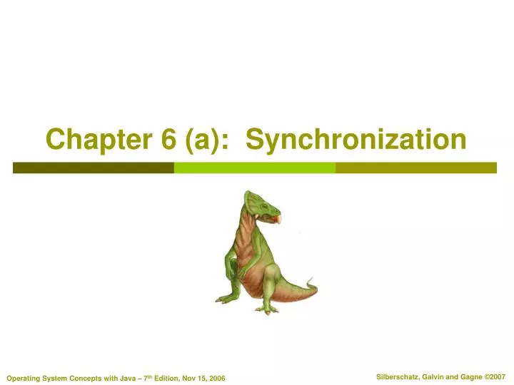 chapter 6 a synchronization