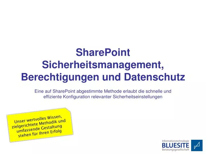 sharepoint sicherheitsmanagement berechtigungen und datenschutz