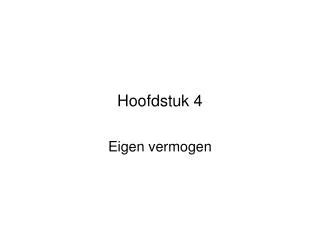 hoofdstuk 4