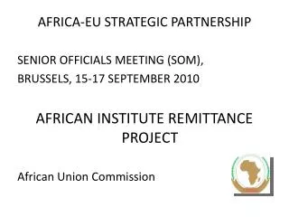 AFRICA-EU STRATEGIC PARTNERSHIP