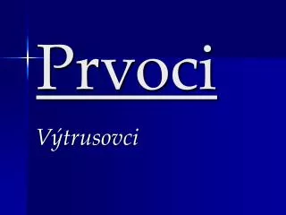 prvoci