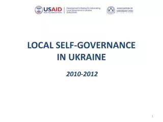 LOCAL SELF-GOVERNANCE IN UKRAINE