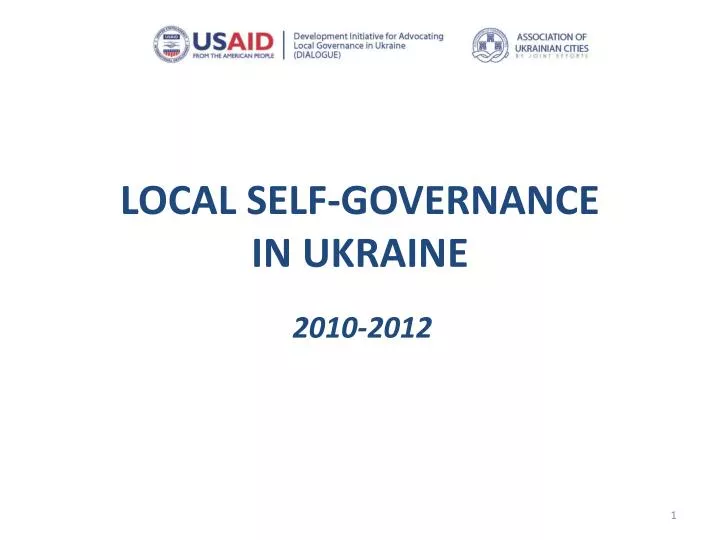 local self governance in ukraine