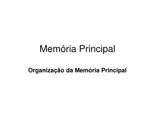 mem ria principal