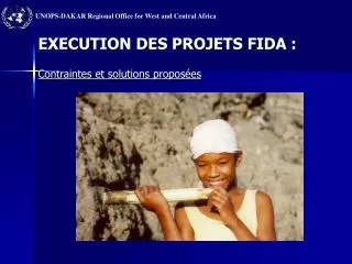 execution des projets fida