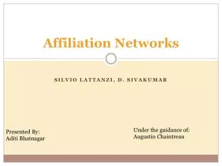 affiliation networks