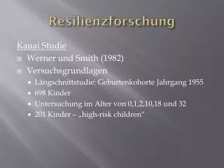 resilienzforschung