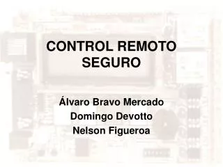 control remoto seguro