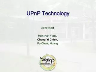 UPnP Technology