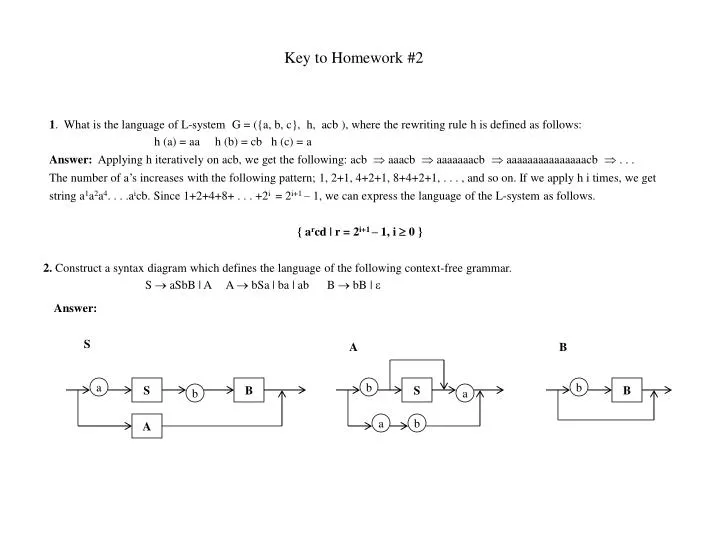 key to homework 2