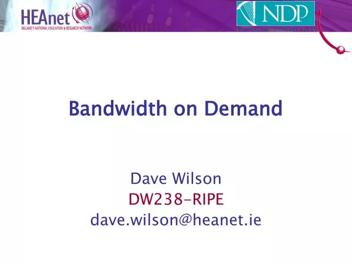 bandwidth on demand