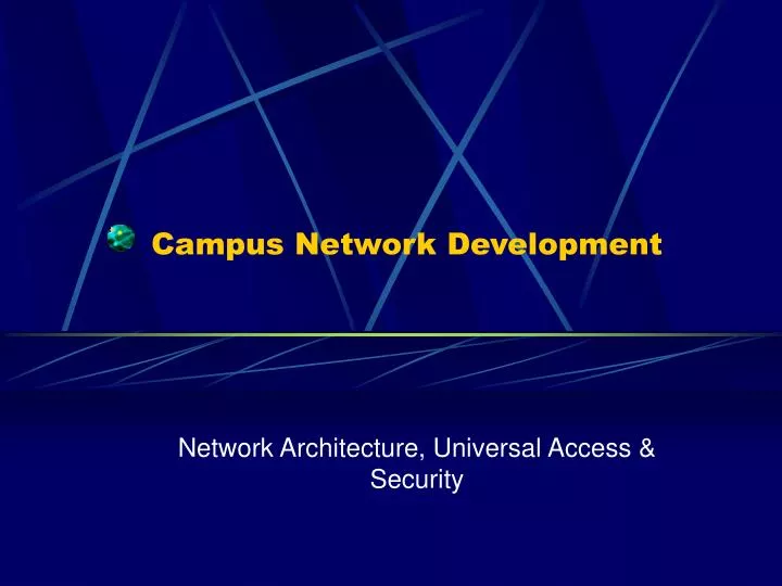 campus network development
