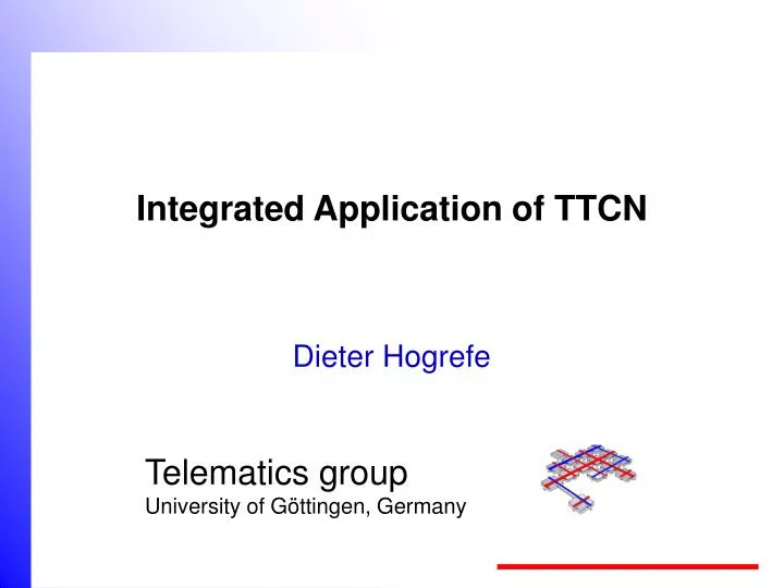 integrated application of ttcn