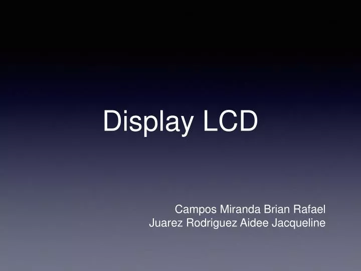 display lcd