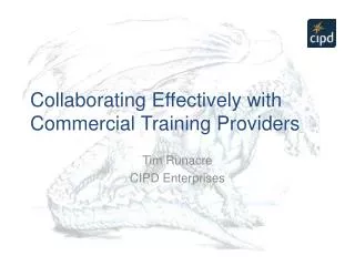 Collaborating Effectively with Commercial Training Providers