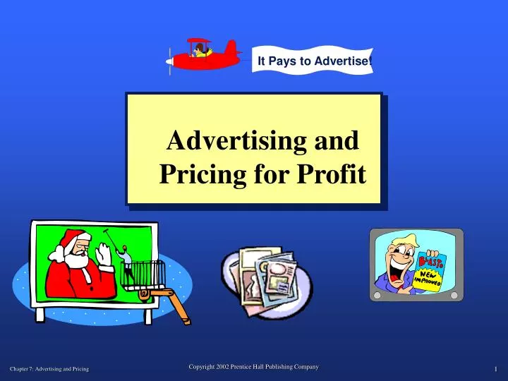 advertising and pricing for profit